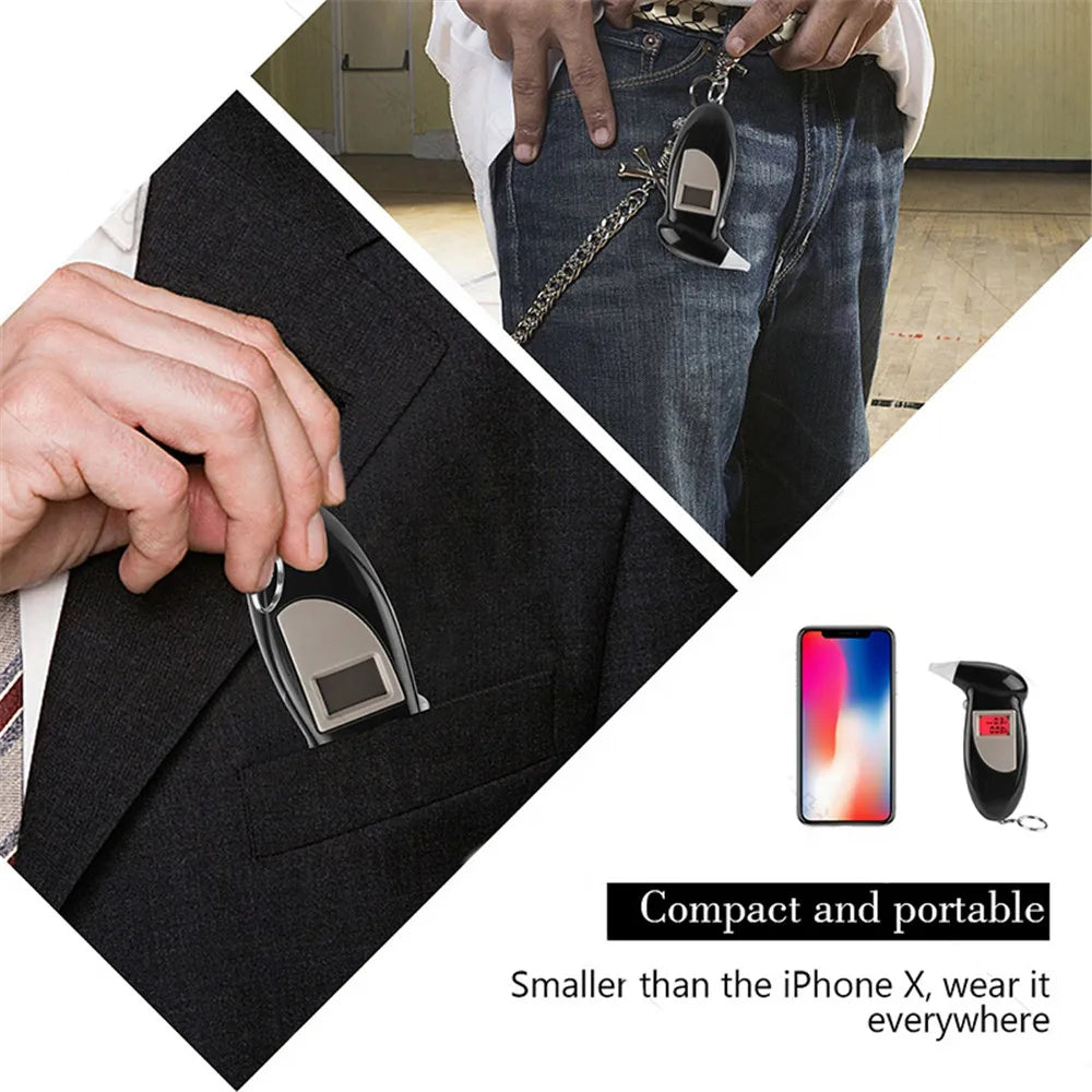 Portable Breathalyzer Keychain